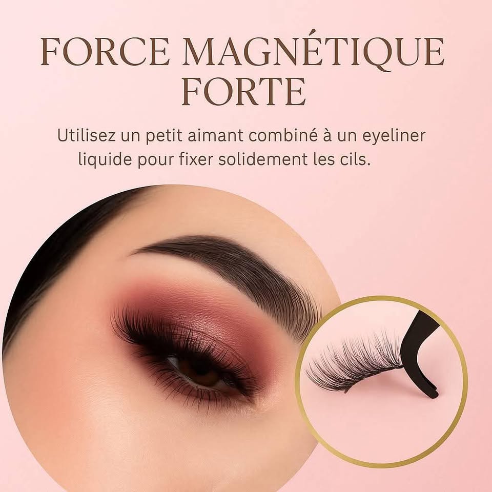 Des Cils Magnétiques Réutilisables