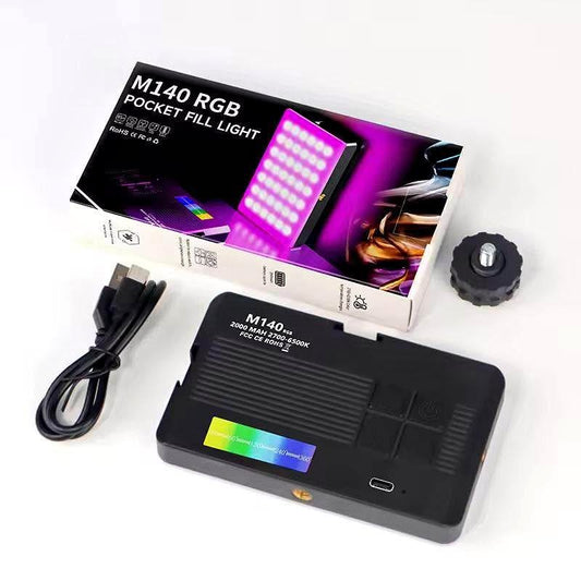 Mini ring light led pocket video light m140 ring light