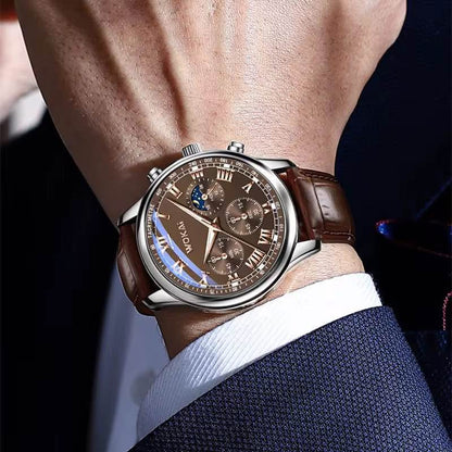 Montre en cuire WOKAI